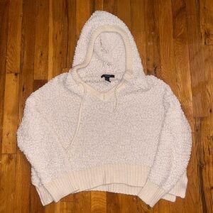 Forever 21 Cream Textured Knit Sweater